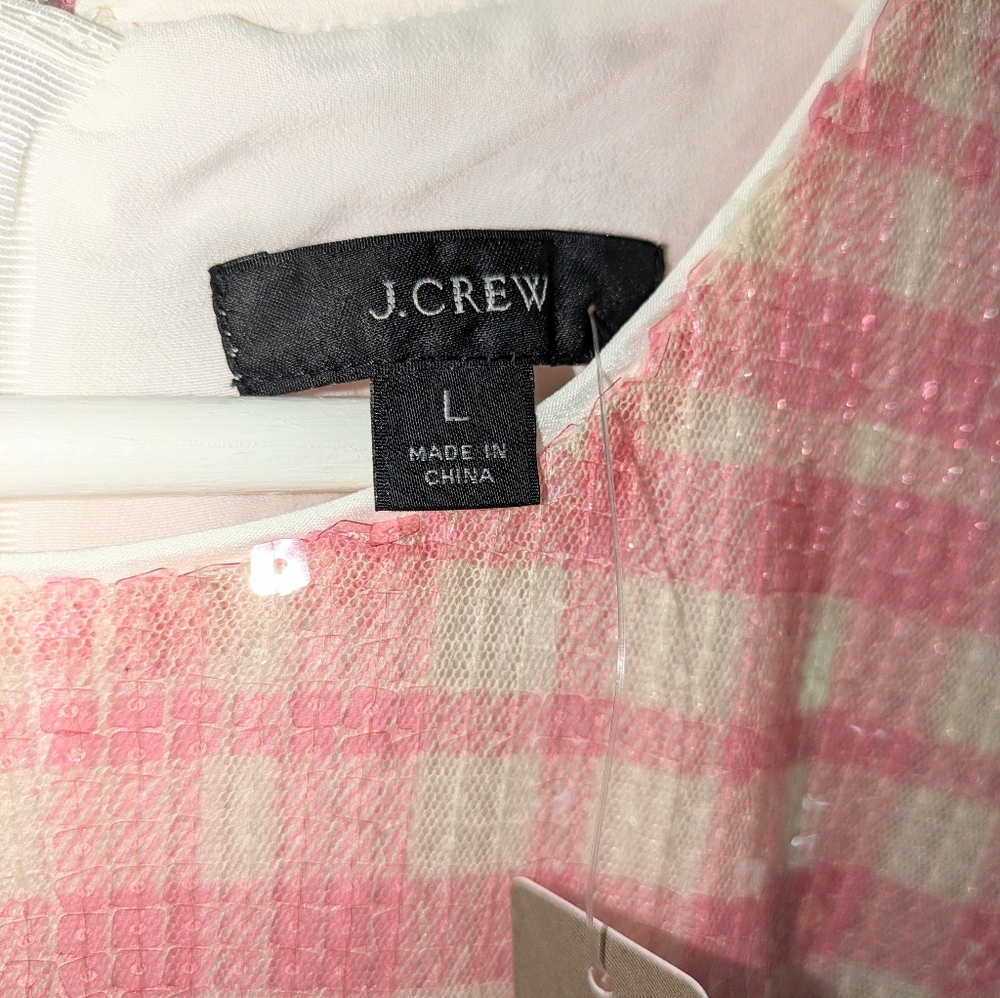 J.Crew Sequin Top- Large - Picture 5 of 6